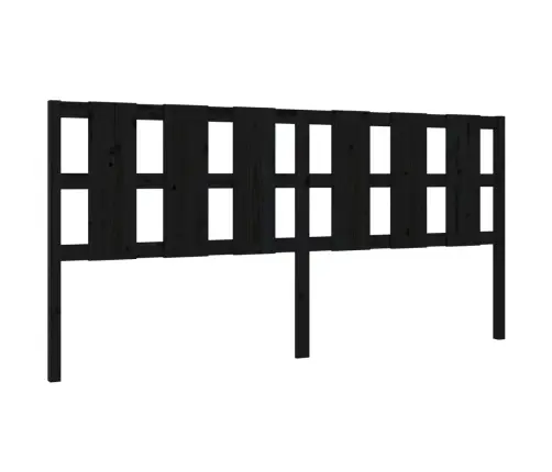 Lovos Galvūgalis, Juodas, 205,5X4X100cm Pušies Masyvas