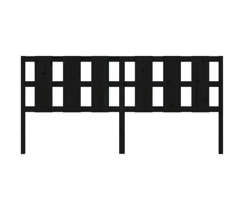 Lovos Galvūgalis, Juodas, 205,5X4X100cm Pušies Masyvas