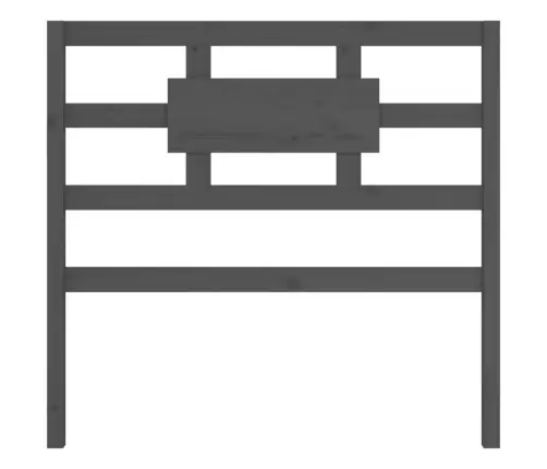 Gultas Galvgalis, Pelēks, 95,5X4X100 Cm, Priedes Masīvkoks Vidaxl