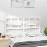 Gultas Galvgalis, Balts, 125,5X4X100 Cm, Priedes Masīvkoks Vidaxl
