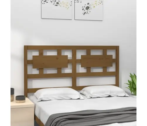 Gultas Galvgalis, Medus Brūns, 125,5X4X100Cm, Priedes Masīvkoks Vidaxl