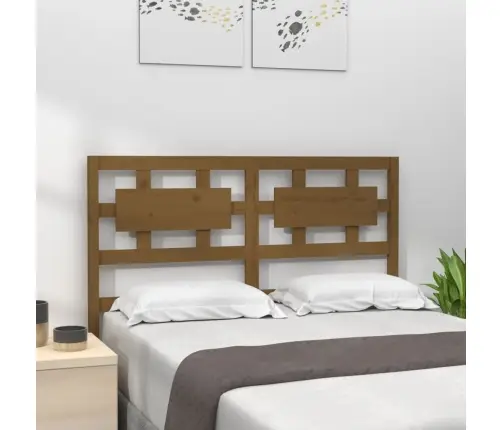 Gultas Galvgalis, Medus Brūns, 125,5X4X100Cm, Priedes Masīvkoks Vidaxl