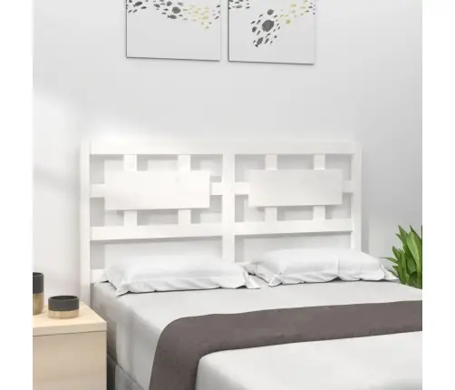 Gultas Galvgalis, 185,5X4X100 Cm, Priedes Masīvkoks, Balts Vidaxl