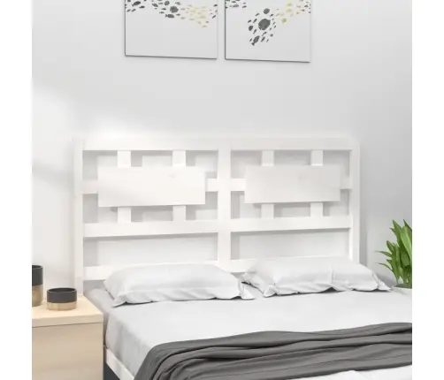Gultas Galvgalis, Balts, 205,5X4X100 Cm, Priedes Masīvkoks Vidaxl