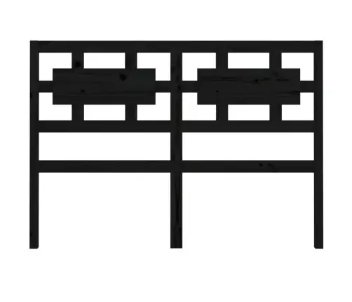 Gultas Galvgalis, Melns, 205,5X4X100 Cm, Priedes Masīvkoks Vidaxl