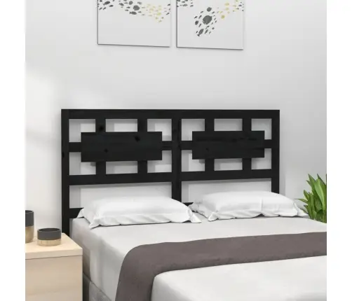 Gultas Galvgalis, Melns, 205,5X4X100 Cm, Priedes Masīvkoks Vidaxl