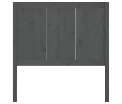 Lovos Galvūgalis, Pilkas, 80,5X4X100cm Pušies Medienos Masyvas Lovos Galvūgalis, Pilkas, 80,5X4X100cm Pušies Medienos Masyvas