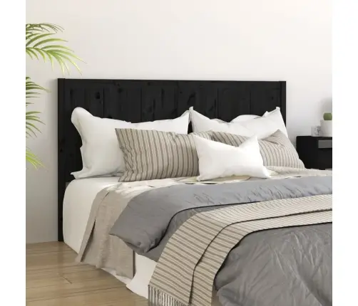 Gultas Galvgalis, Melns, 205,5X4X100 Cm, Priedes Masīvkoks Vidaxl