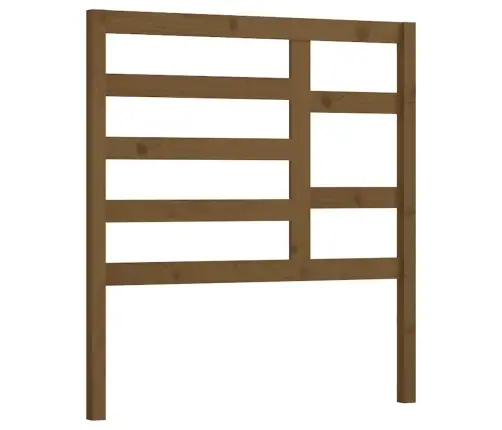 Gultas Galvgalis, Medus Brūns, 81X4X104 Cm, Priedes Masīvkoks Vidaxl