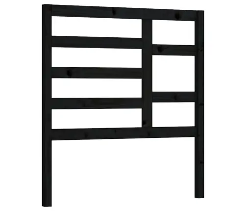 Gultas Galvgalis, Melns, 81X4X104 Cm, Priedes Masīvkoks Vidaxl