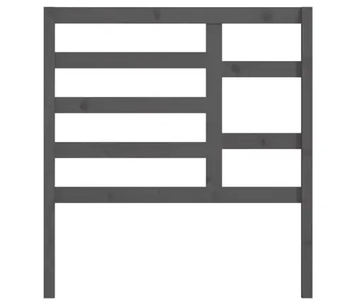 Gultas Galvgalis, Pelēks, 96X4X104 Cm, Priedes Masīvkoks Vidaxl