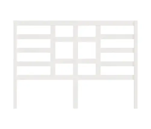 Lovos Galvūgalis, Baltas, 126X4X104cm Pušies Medienos Masyvas