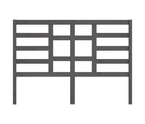 Gultas Galvgalis, Pelēks, 156X4X104 Cm, Priedes Masīvkoks Vidaxl