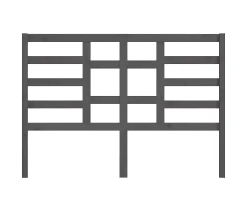 Lovos Galvūgalis, Pilkas, 166X4X104cm Pušies Medienos Masyvas