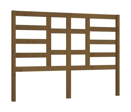 Gultas Galvgalis, Medus Brūns, 166X4X104 Cm, Priedes Masīvkoks Vidaxl