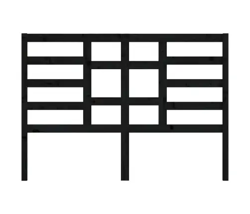 Gultas Galvgalis, Melns, 166X4X104 Cm, Priedes Masīvkoks Vidaxl