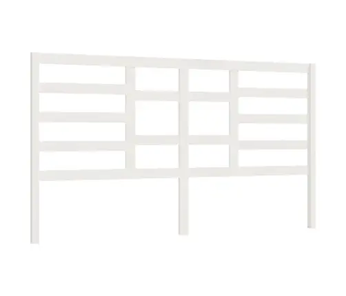 Lovos Galvūgalis, Baltas, 186X4X104cm Pušies Medienos Masyvas