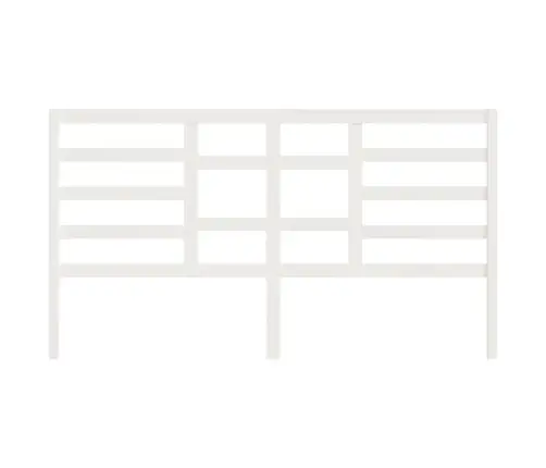 Lovos Galvūgalis, Baltas, 186X4X104cm Pušies Medienos Masyvas