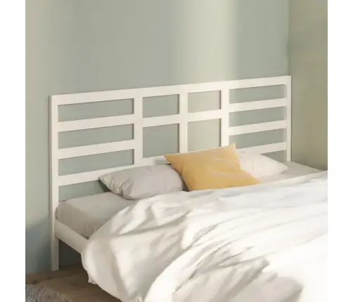 Lovos Galvūgalis, Baltas, 186X4X104cm Pušies Medienos Masyvas