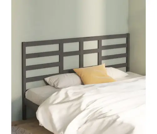 Gultas Galvgalis, Pelēks, 186X4X104 Cm, Priedes Masīvkoks Vidaxl