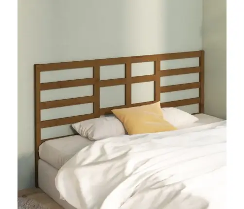 Gultas Galvgalis, Medus Brūns, 206X4X104 Cm, Priedes Masīvkoks Vidaxl