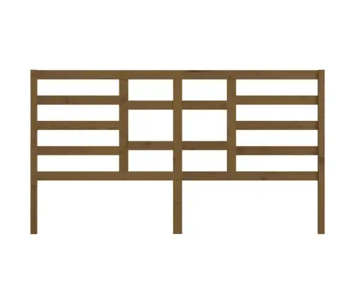 Gultas Galvgalis, Medus Brūns, 206X4X104 Cm, Priedes Masīvkoks Vidaxl