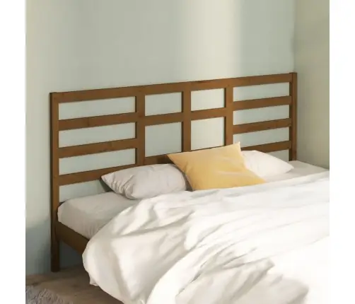 Gultas Galvgalis, Medus Brūns, 206X4X104 Cm, Priedes Masīvkoks Vidaxl