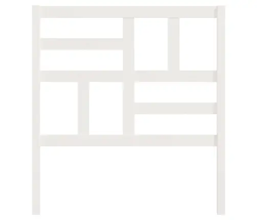 Lovos Galvūgalis, Baltas, 81X4X104cm Pušies Medienos Masyvas