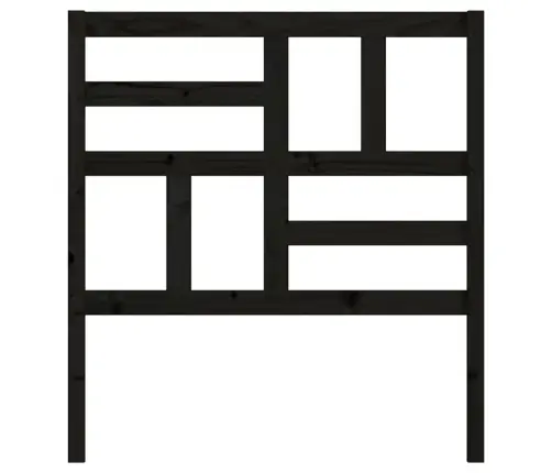Gultas Galvgalis, Melns, 96X4X104 Cm, Priedes Masīvkoks Vidaxl