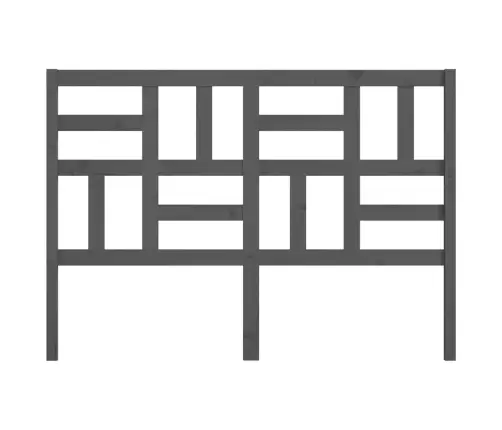 Lovos Galvūgalis, Pilkas, 126X4X104cm Pušies Medienos Masyvas