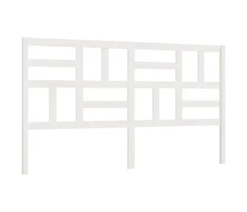 Gultas Galvgalis, Balts, 206X4X104 Cm, Priedes Masīvkoks Vidaxl