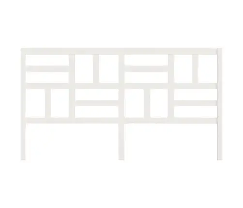 Gultas Galvgalis, Balts, 206X4X104 Cm, Priedes Masīvkoks Vidaxl