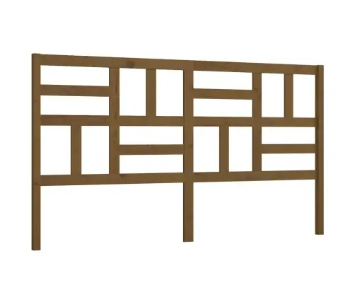 Gultas Galvgalis, Medus Brūns, 206X4X104 Cm, Priedes Masīvkoks Vidaxl