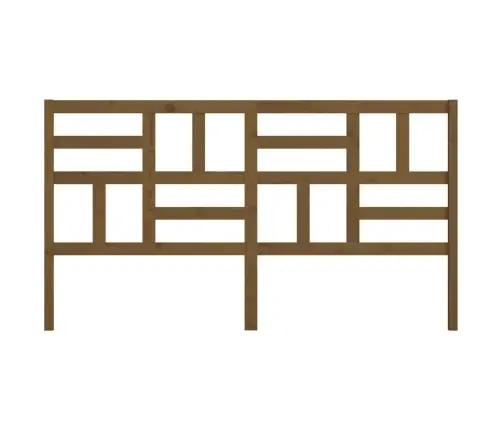 Gultas Galvgalis, Medus Brūns, 206X4X104 Cm, Priedes Masīvkoks Vidaxl