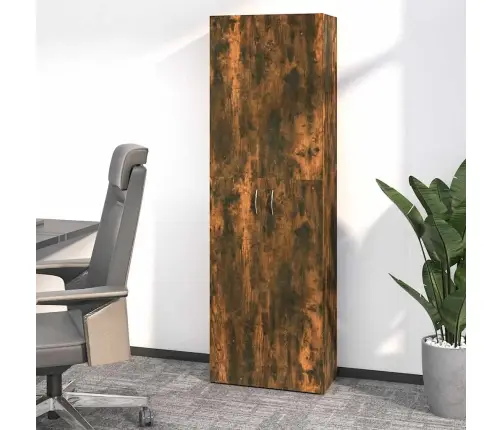 Biroja Plaukts, Ozola Krāsa, 60X32X190 Cm, Inženierijas Koks Vidaxl