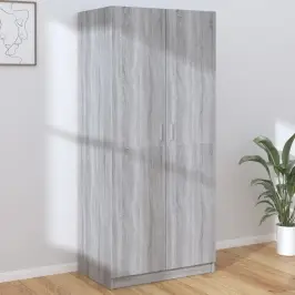 Riidekapp, Hall Sonoma Tamm, 80 X 52 X 180 cm Tehispuit