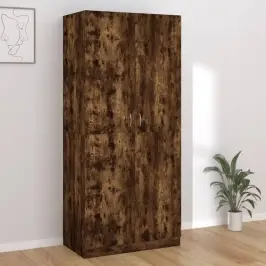 Skapis, Dūmakaina Ozola Krāsa, 90X52X200 Cm, Inženierijas Koks Vidaxl