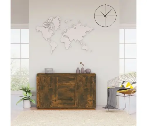 Kumode, Ozolkoka Krāsā, 120X36X69 Cm, Inženierijas Koks Vidaxl