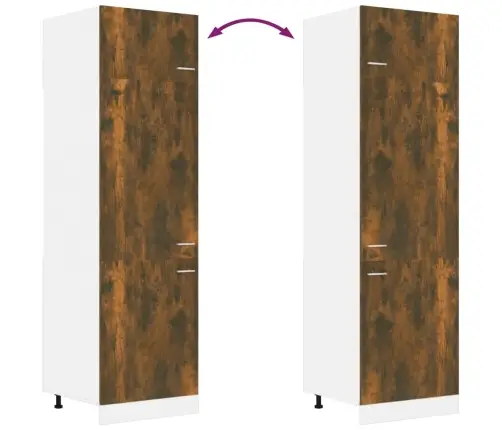 Šaldytuvo Spintelė,  “Lyon",  Dūminio Ąžuolo,  60X57X207Cm