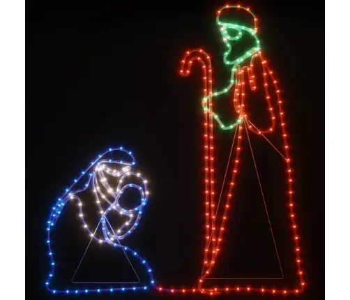 Ziemassvētku Marijas Un Jāzepa Figūra, 264 Led, 40X55/38X100 Cm Vidaxl