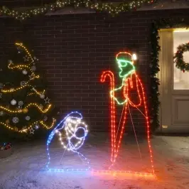 Ziemassvētku Marijas Un Jāzepa Figūra, 264 Led, 40X55/38X100 Cm Vidaxl