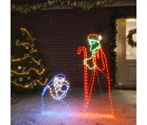 Ziemassvētku Marijas Un Jāzepa Figūra, 264 Led, 40X55/38X100 Cm Vidaxl