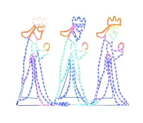 Trīs Ķēniņu Ziemassvētku Figūra, 504 Led, 99,5X45,5 Cm Vidaxl