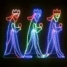 Trīs Ķēniņu Ziemassvētku Figūra, 504 Led, 99,5X45,5 Cm Vidaxl