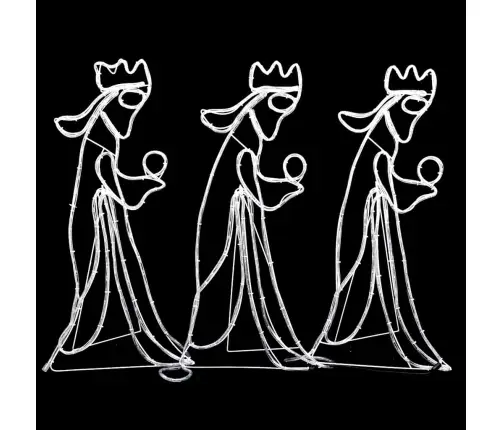 Trīs Ķēniņu Ziemassvētku Figūra, 504 Led, 99,5X45,5 Cm Vidaxl