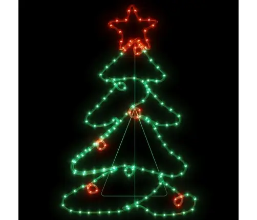 Ziemassvētku Eglītes Figūra, 144 Led, 88X56 Cm Vidaxl