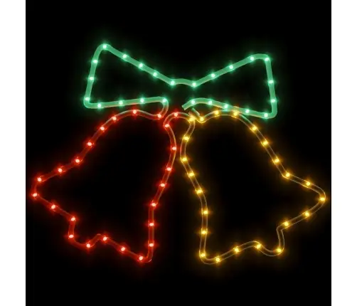 Ziemassvētku Zvaniņu Figūra, 72 Led, 50X56 Cm Vidaxl