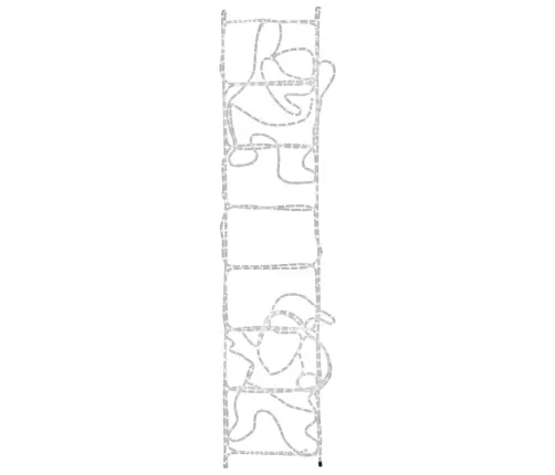 Ziemassvētku Vecīšu Dekorācija, Salokāma, 552 Led, 50X200 Cm Vidaxl