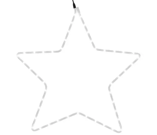 Ziemassvētku Figūra, Zvaigzne, 48 Silti Baltas Led, 56 Cm Vidaxl