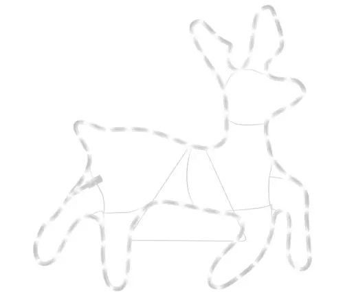 Põhjapõdra Figuur 72 Lediga Soe Valge 57X55X4,5 Cm